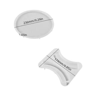 Imagem de Molde De Silicone Redondo Para Concreto, Para Artesanato DIY, Base De 