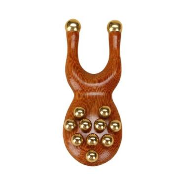 Imagem de Massageador Facial De Cobre E Madeira Antienvelhecimento: Desintoxicaç