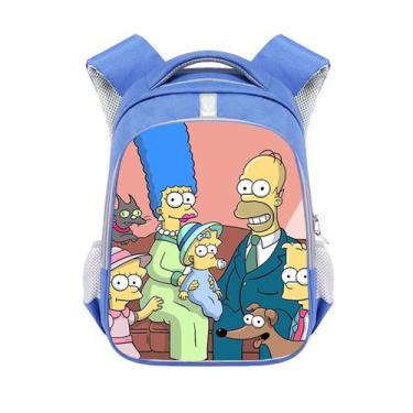 Imagem de Mochila Simpsons Kids School impressa em poliéster 3D 26x13x36cm - yiw