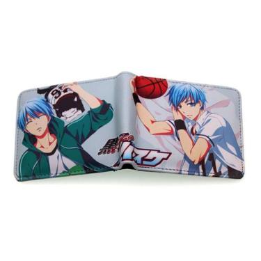 Imagem de Carteira, bolsa de moedas, couro, duas dobras, Kuroko Tetsuya Anime - 