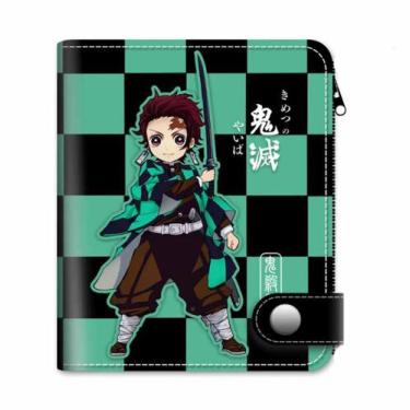 Imagem de Carteira Kamados Tanjirous Anime Characters Slim BiFold PU - yiweisai