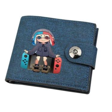 Imagem de Carteira Splatoon Anime Characters Slim BiFold Canvas - Yiweisai