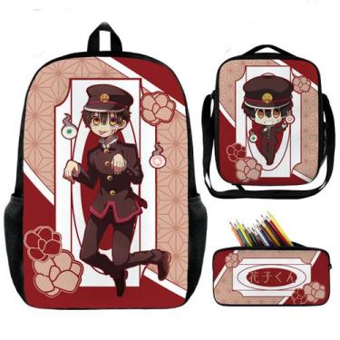 Imagem de Conjunto de mochilas Hanakos Kuns Yugis Amanes Hanakoskun para criança