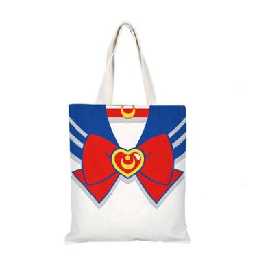 Imagem de Sacola de lona Sailors Moons Anime Fans Presente 38x35cm - yiweisai