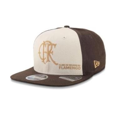 Imagem de BONE NEW ERA 9FIFTY ORIGINAL FIT FLAMENGO FUTEBOL ABA RETA BEGE-Masculino