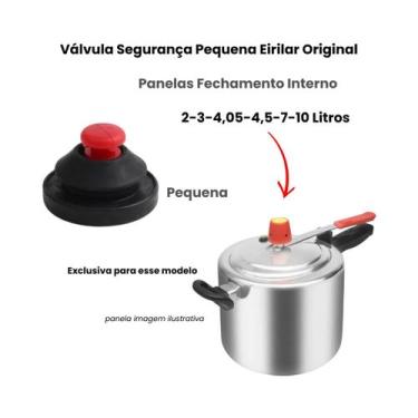 Imagem de Válvula Fechamento Interno Silicone 2-3-4,5-7 e 10 Litros - Eirilar