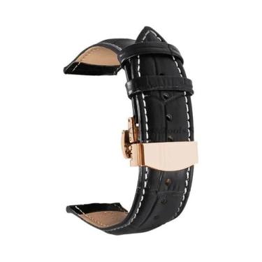 Imagem de Pulseira De Couro Com Padrão De Crocodilo Para Relógios Seiko Omega DW