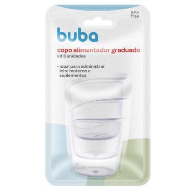 Imagem de Kit 3 Copo Alimentador Graduado Bebê Recém Nascido Buba