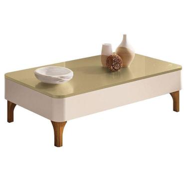 Imagem de Mesa De Centro Liz Off White Champanhe - Hb Móveis