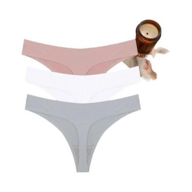 Imagem de Conjunto De Lingerie Sexy E Respirável Para Mulheres, T-back G-String,