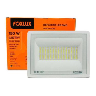 Imagem de Refletor Led Foxlux Bivolt 150w 6500k Branco