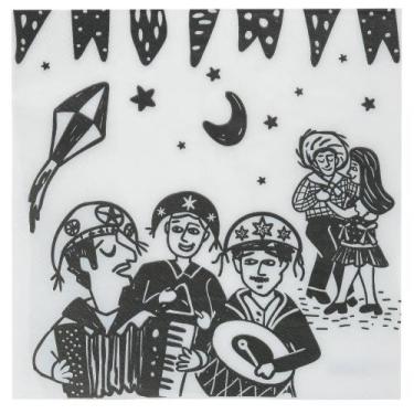 Imagem de Guardanapo de Papel São João Folha Dupla 33x33cm - FLORARTE