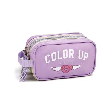 Imagem de Estojo Duplo Juvenil Meninas Colorup Escolar