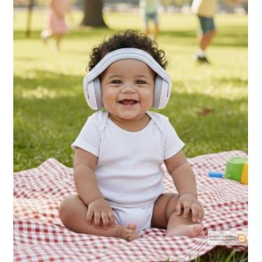 Imagem de Abafador Som Protetor Auditivo Twibex Bebê Infantil Confortável Seguro