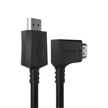 Imagem de Cabo Hdmi 2.1 Conec.90º Horizontal - Preto - 1 Metro - Phm21-1h-pvc01