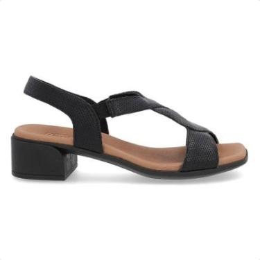 Imagem de Sandália Usaflex Feminino Bico Quadrado Couro AN27003-Feminino