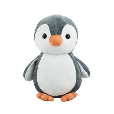 Imagem de Pinguim Cinza 22cm Pelúcia Fofy Toys