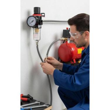 Imagem de Filtro Ar Compressor 1/4" Regulador Pressão Água - Congratulations Sto
