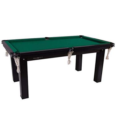 Imagem de Mesa Sinuca 1,87 x 1,08 Tecido VERDE Procopio Tampo MDF com acessorios