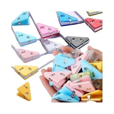 Imagem de Clipes Triangulares Criativos 20 Peças Organizador De Mesa Para Papel,