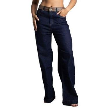 Imagem de Calça Jeans Sawary Wide Leg Petit - 282668 40-Feminino