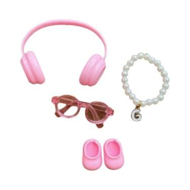 Imagem de Conjunto De Acessórios Para Boneca Labubu 4.0 Série Love: Fone De Ouvi