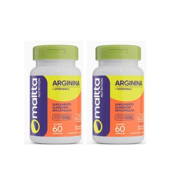 Imagem de Kit 2 Arginina + Vitamina C 2x60 cápsulas Maltta-Unissex