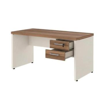 Imagem de Mesa de Escritório Executiva Reta com Gavetas - 1,50m x 0,60m (Tampo 4