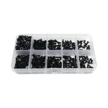 Imagem de Kit Sortido De Parafusos E Porcas De Cabeça Redonda Com Sextavado Inte