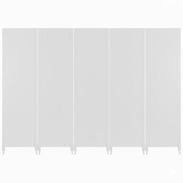Imagem de 5 Biombo Pintado Reto Com Pés Folha Painel Mdf Divisor Divisória Separ