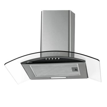 Imagem de Coifa de Parede Fischer Talent Fit 60cm Inox e Vidro com Exaustor Depurador e LED Inox 110V