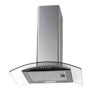 Imagem de Coifa de Parede Fischer Fit 60cm Inox e Vidro com Exaustor Depurador e Iluminação LED Cinza 220V