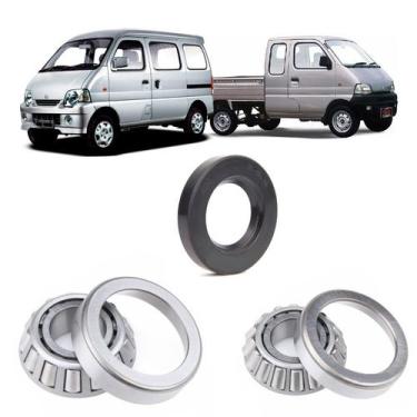 Imagem de Rolamentos Pinhão Diferencial Traseiro Chana Picape e Van Kit - AD Par