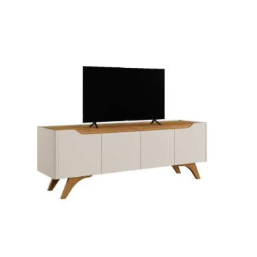 Imagem de Rack para TV 75'' Atenas 4 Portas 1.80m Mavaular COR:NATURALLE / OFF, 