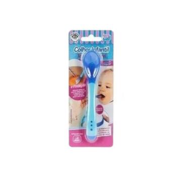 Imagem de Colher Infantil Papinha Termo Sensível Bebê Ponta Silicone - Arita