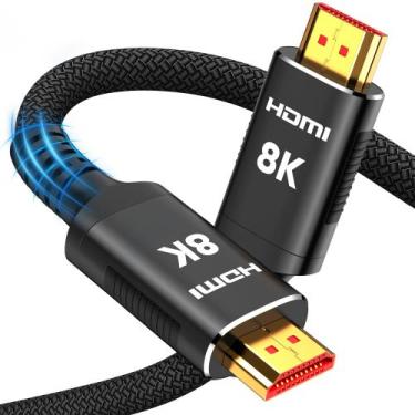 Imagem de Cabo HDMI Snowkids 8K HDMI 2.1 1m, 48Gbps de velocidade ultra-alta