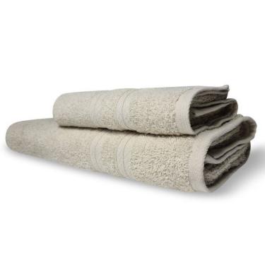 Imagem de Kit de Toalhas Itália Soft 2 Peças 1 Banho 1 Rosto 100% Algodão 430G-M2 Macia e Absorve...