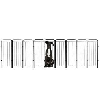 Imagem de Cercado Pet Dobrável Segurança Cão 323x98cm 9 Módulos Cachorro - GIFT 