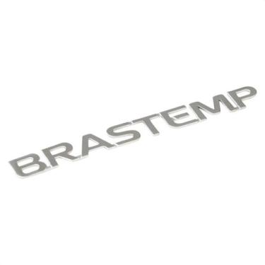 Imagem de Emblema Metálico Brastemp BAR90AR BMO45AR BDR90AR BLB14, BNF15A, BLB14