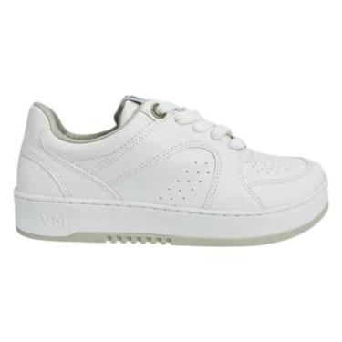 Imagem de tênis via marte napa casual simples moderno - branco-Feminino