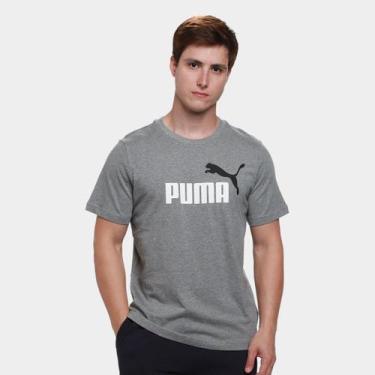 Imagem de Camiseta Puma 2 Color No. 1 Logo Masculina, Cinza, M