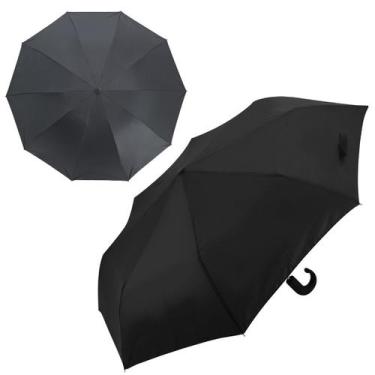 Imagem de Guarda Chuva Sombrinha Preta Clássica com Abertura Automática Masculin