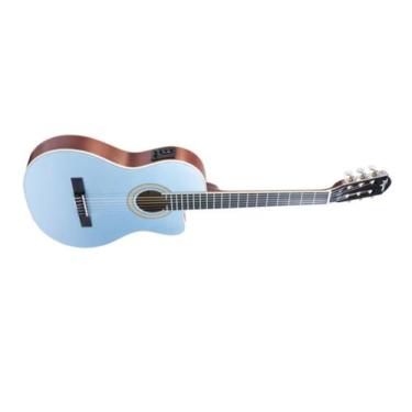 Imagem de Violao tagima nylon eletrico cartagena flat lpbs lake placid blue sati