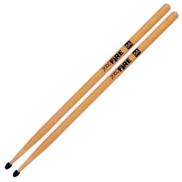 Imagem de Baqueta Spanking Pro Fire 5A Marfim Ponta Nylon Par