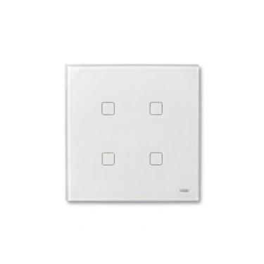 Imagem de Interruptor Inteligente Touch Wi-Fi 4 Teclas Branco 4x4 FAME