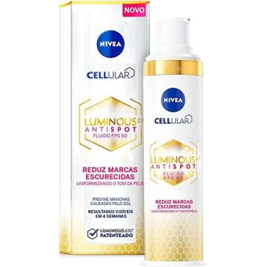 Imagem de Creme Facial Clareador Nivea Cellular Luminous 630 FPS50 Fluido 40ml