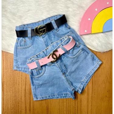Imagem de Calça Jeans Infantil De Menina Mini Diva Blogueira Moda Luxo - pingo d