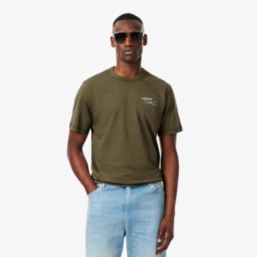 Imagem de Camiseta de Malha Estampada Múltipla - Lacoste, Verde, S