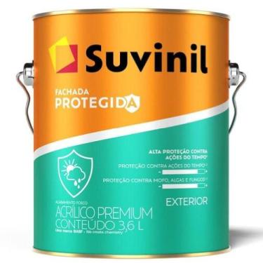 Imagem de Tinta Acrílica 3,6 Litros Fachada Protegida Branco Neve 50842470 Suvin