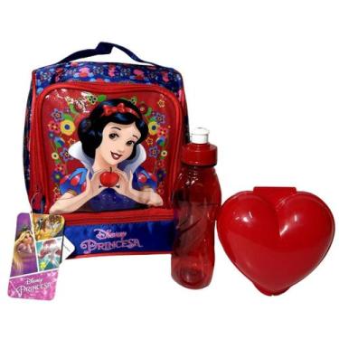 Imagem de Lancheira Escolar Térmica Infantil Personagem Princesa Branca De Neve 